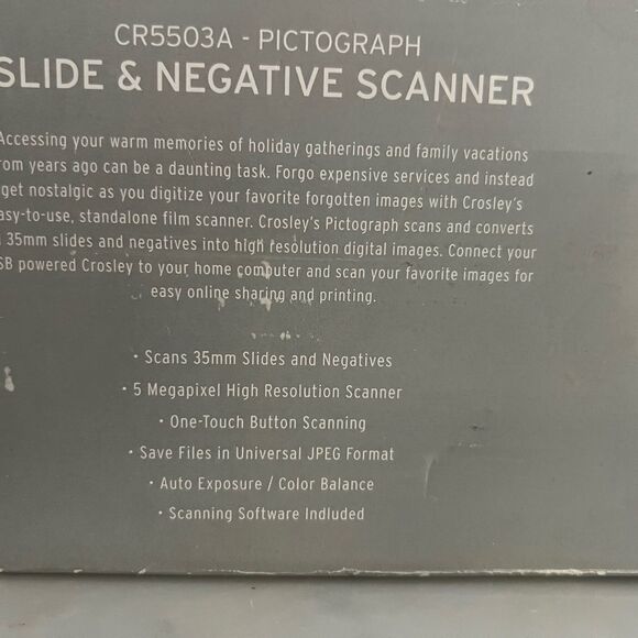 Crosley Yesterday Today Tomorrow Slide Negative Scanner Digital New Open Box - Picture 6 of 6